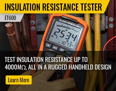 Image of Klein Tools ET600 Insulation Resistance Tester